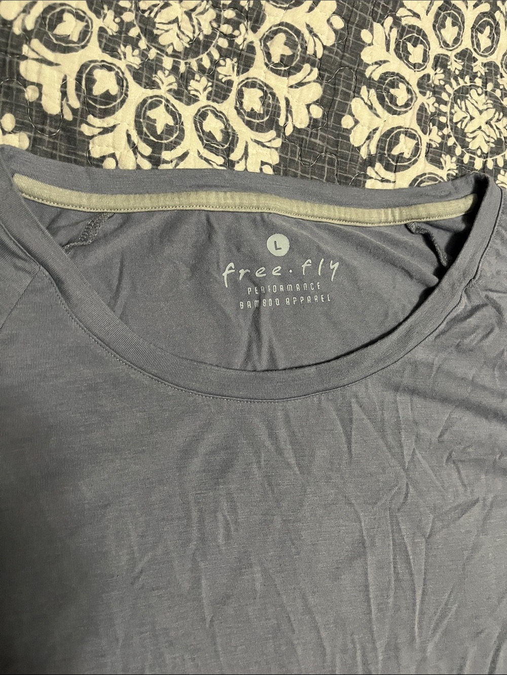 Free Fly Apparel Women's Short Sleeve Tee in purple/Gray